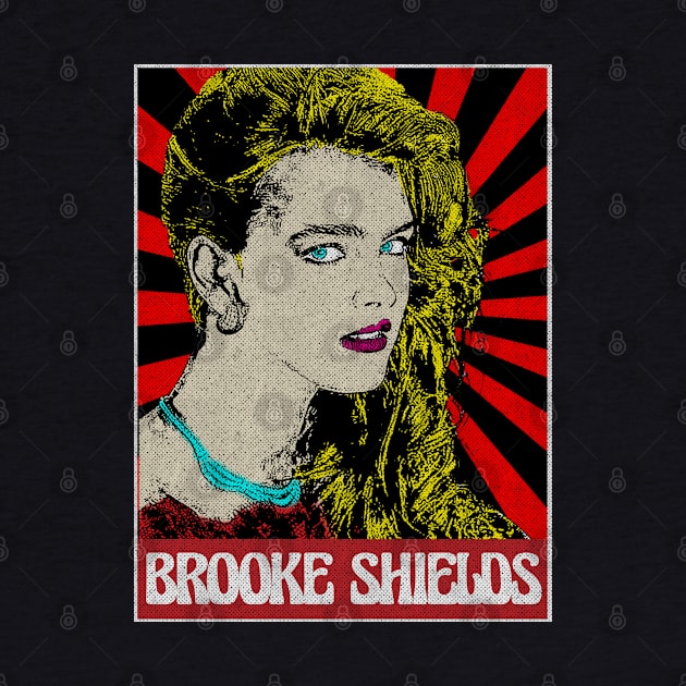 Brooke Shields 1980s Pop Art Fan Art by Motor Lipat